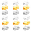 Rectangular Metal Spacer Beads With Through Holes in Three Finishes view 5