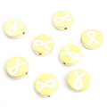 Colorful Awareness Ribbon Bead Jewelry Components For DIY Earrings And Bracelets Charms view 4
