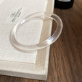 Slim Round Resin Closed Bangle Bracelet In Eight Colors view 12