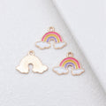 Enamel Rainbow and Cloud Charms in Two Colors for Jewelry and Craft Making view 4