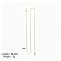 Two Millimeter Gold And Steel Tone Tennis Chain Necklaces And Bracelets view 6