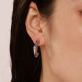 Irregular Twisted Geometric Stud Earrings Gold Steel Stainless view 3