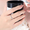Bamboo Segment Band Rings Gold and Steel Multi Sizes view 6