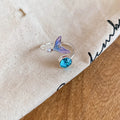 Fish Charm Bead Bracelets Mermaid Tail Open Ring Styles view 9