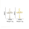 Crystal-Accented Gold Silver Cross Alloy Jewelry Pendants in 2 Styles view 2