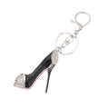 Enamel Stiletto High Heel Keychain Rhinestone Toe Cap view 5