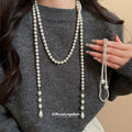 White Pearl Look Necklaces in Three Beaded Designs view 3