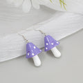 Spotted Mushroom Dangle Earrings In Four Colorways view 7