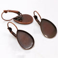 Teardrop Bezel Leverback Earring Findings in Twenty-Four Options view 11