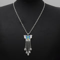 Colorful Butterfly and Peacock Necklace Earring Jewelry Collection view 12