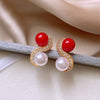 Red Oval Hoops