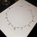Round Crystal Charm Necklaces in Four Bright Colors view 8