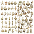 Gold-Tone Shell and Starfish Shell Charms with 29 Listed Options view 5