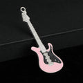 Enamel Electric Guitar Charm Pendants Silver-Tone Frame Six Colors view 9