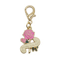 Pink Rose Thank You Mom Enamel Keychain Gold Clasp view 5