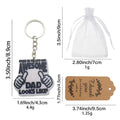 Dad Quote Keychain With Thumbs-Up Pendant And Metal Split Ring view 4