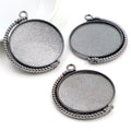 Rotating Double Sided Round Pendant Settings in Eight Finishes view 9