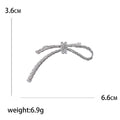Twisted Rope Bow Brooch Metal Silver and Gold Tone Finishes view 5