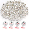 Silver-Tone Round 3.5mm