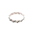 Silver Triple Strand Crystal Open Bangles 3 Stone Styles view 5