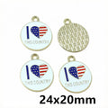 Patriotic American Enamel Charms in Twelve Colorful Designs view 7