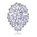 Flower Crystal Seven Designs Metal Brooch Pin for Jackets and Lapels view 6