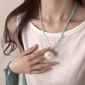 Shell Starfish Pearl Beach Pendant Necklace Cord Assorted Styles view 5