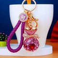 Jelly Heart Fortune Bag Keychains with Plain Fortune and Braided Loop Options view 1