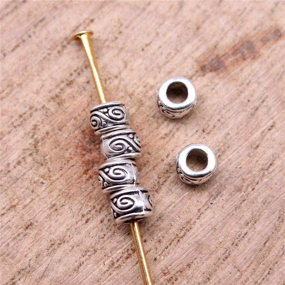 4x4x3mm 0.16g Multicolor Zinc Alloy Rondelle Spacer Beads for Bracelet Necklace DIY Jewelry Making