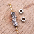 Tiny Scroll Pattern Spacer Beads in Three Metal Finishes view 2