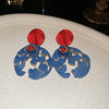 Red Blue Flower