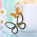 Large Openwork Butterfly Keychains with Fortune Loops and Loop Only Options view 10