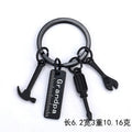 Black Metal Tool Keychain, Dad Papa Grandpa Uncle Styles view 4