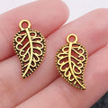 Gold-Tone Leaf Metal Charms with 7 Listed Options for DIY Jewelry Making view 8