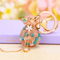Beaded Fortune Pouch Keychains in Six Pictured Color and Hardware Styles view 11