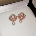 Pearlescent Double Sided Stud Earrings in Five Color Designs view 7