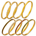 Gold Hinged Bangle Bracelets Color Crystal Channel Variants view 5