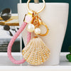 Pink-Braided Champagne-Shell