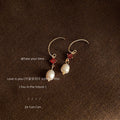 Freshwater Pearl Stud Collection Asymmetric Rose Styles view 2