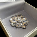 Metal Alloy Orchid Flower Brooch Pins Gold Or Silver Tone view 7
