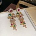 Multicolor Crystal Court Style Earrings Rings Bracelet view 6
