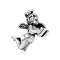 Antique Gold Reading Angel Brooch Halo Book Metal Pin view 2
