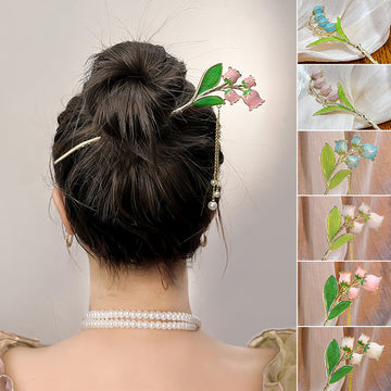 Lily of the Valley Floral Finished Hair Sticks in Three Styles