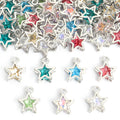 Polished Star Glass And Alloy Charms in 7 Styles for Jewelry Crafts view 5
