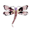 Aqua Blue Dragonfly Two Designs Metal Brooch Pin for Jackets and Lapels view 6