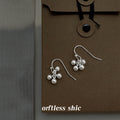 Metallic Ball Grape Cluster Hook Earrings In Gold And Silver Tone view 1