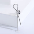 Slender Knot Brooch In 2 Styles With Polished Metal Details view 6