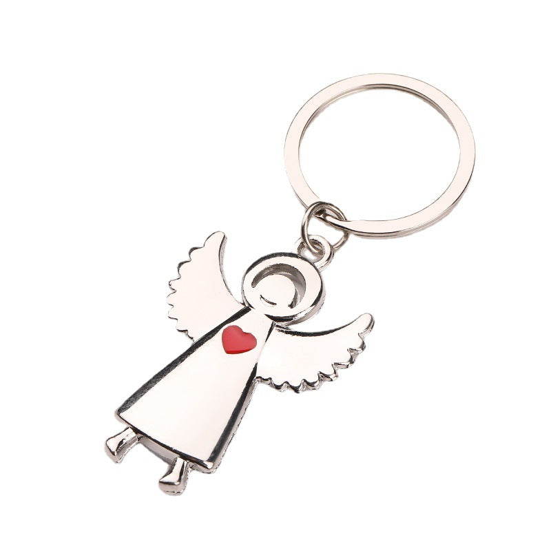Angel Wing Metal Keychain Religious Church Gift Keychain Pendant
