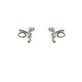 Silver Pearl Crystal Branch Ear Cuff Decorative Jewelry Design view 5