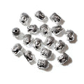 Antique Tone Buddha Head Shaped Metal Spacer Beads view 4
